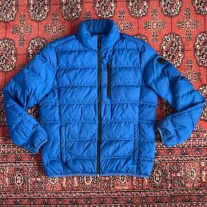 Michael Kors Mens' Small Cobalt Blue Premium‎ Down Blend Puffer Jacket